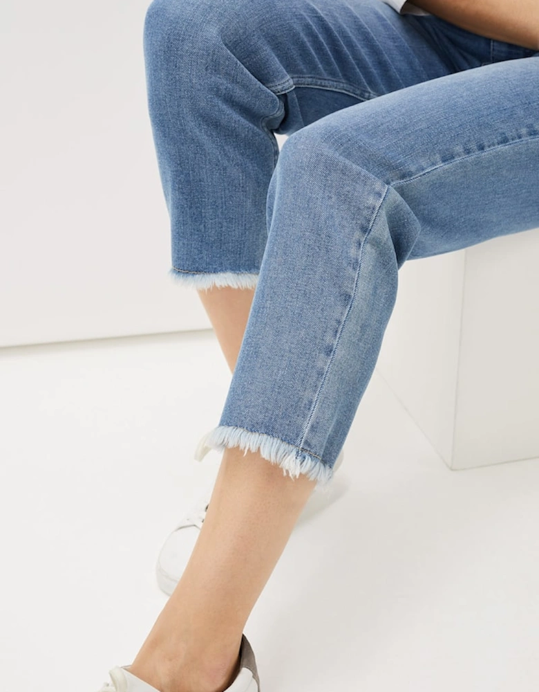 Petra Raw Hem Straight Leg Jean