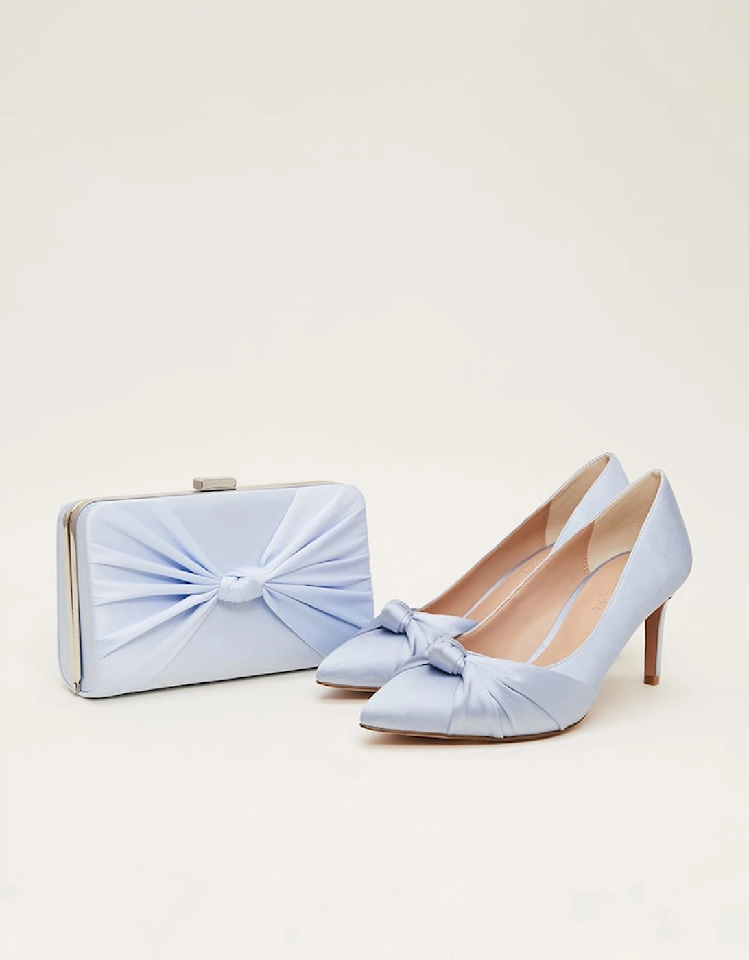 Satin Knot Front Court Shoe