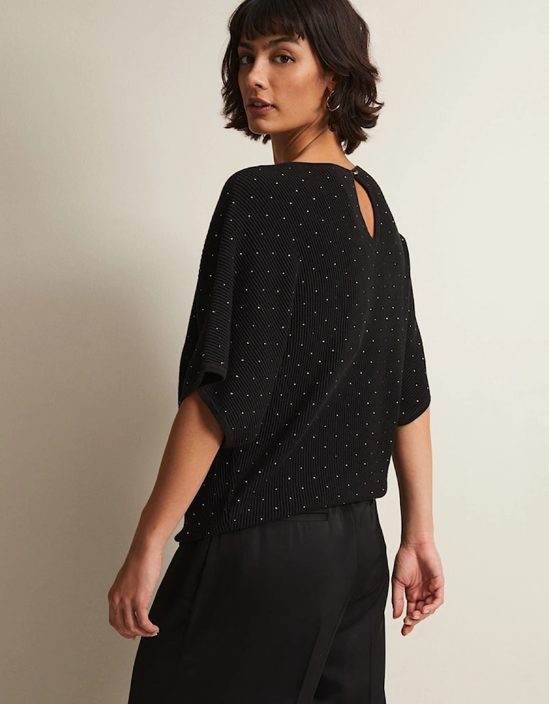 Gill Black Embellished Jumper