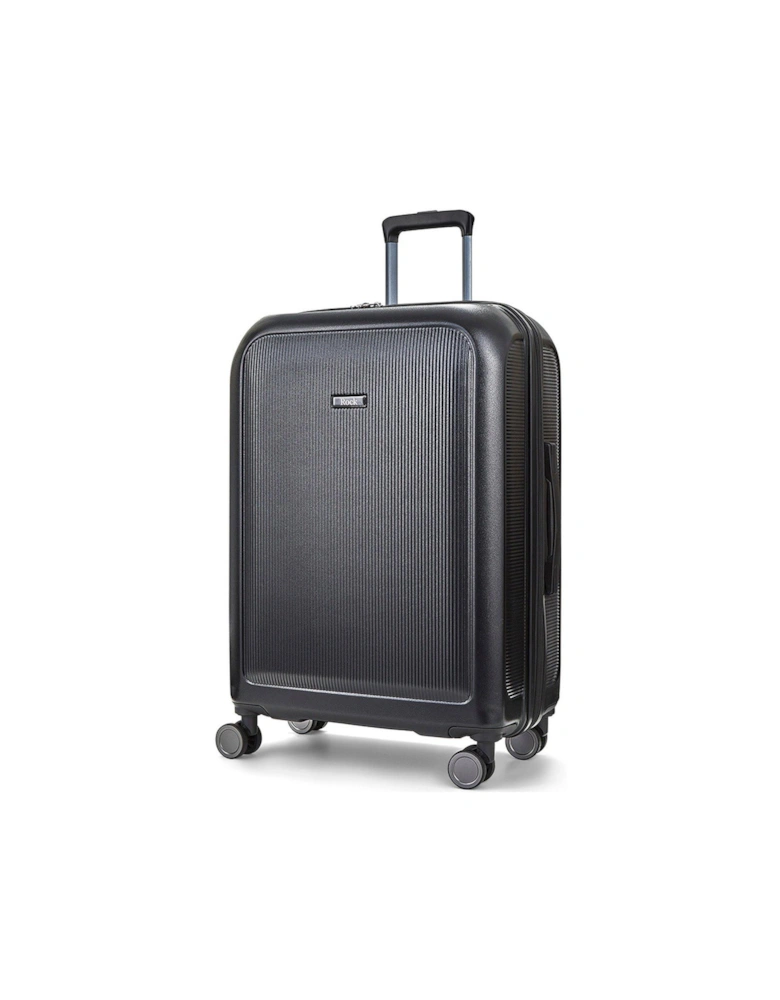 Austin 8 wheel Hardshell PP 3pc Suitcase with TSA lock -Black