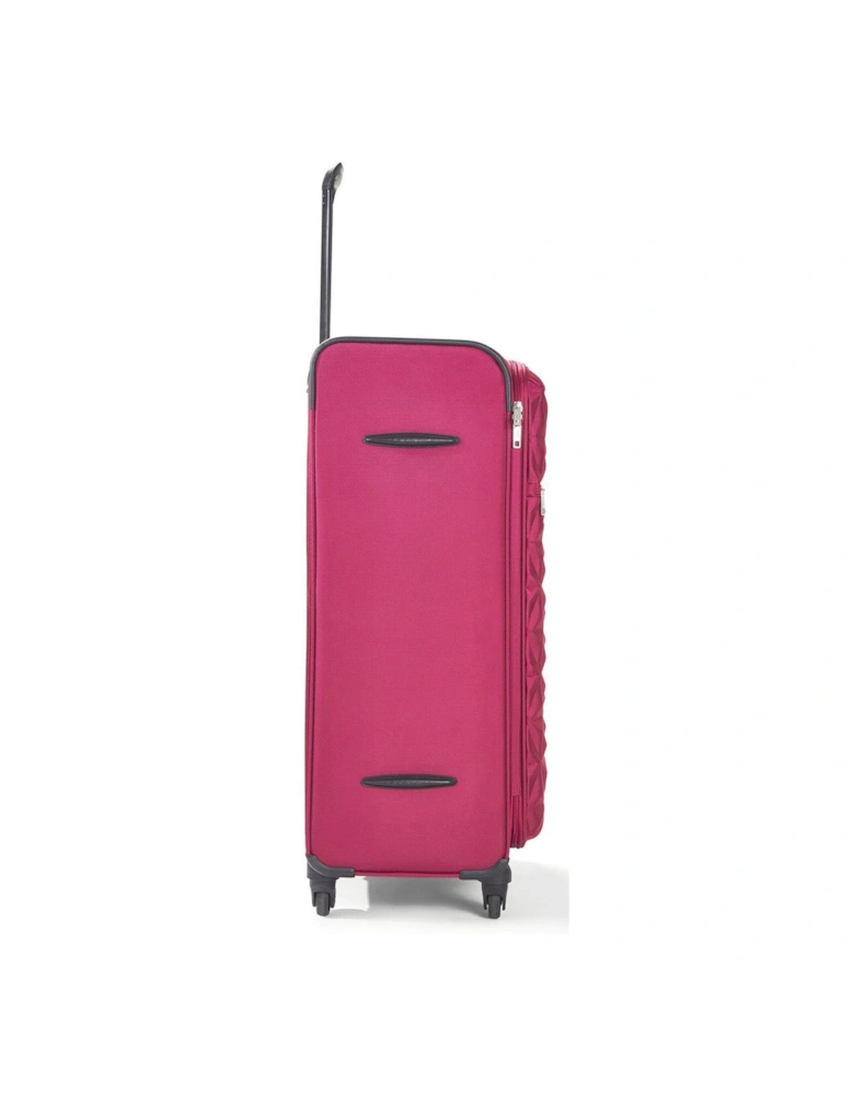 Jewel 4 Wheel Soft Large Suitcase - Pink