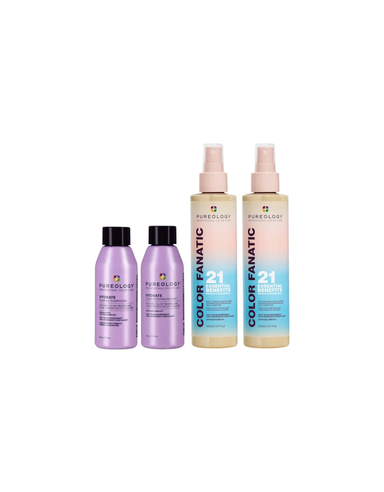 Color Fanatic Duo (2x 200ml) and Hydrate Mini Shampoo 50ml and Conditioner 50ml Routine for Dry Hair (Worth £72.46)