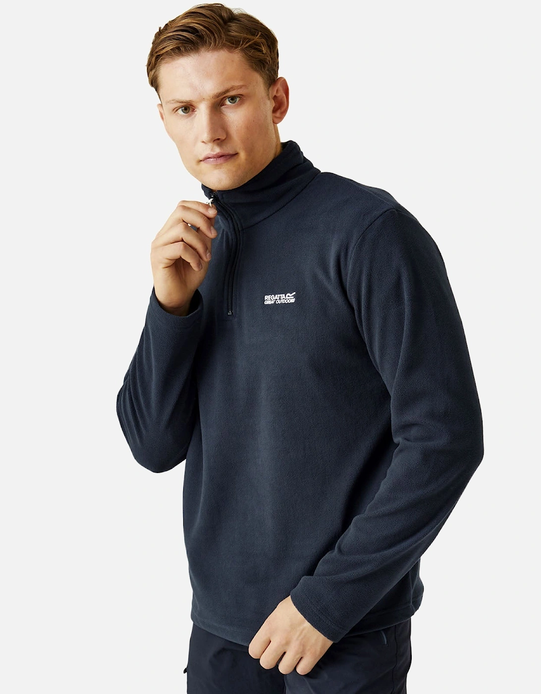 Mens Thompson Lightweight Half Zip Fleece, 2 of 1