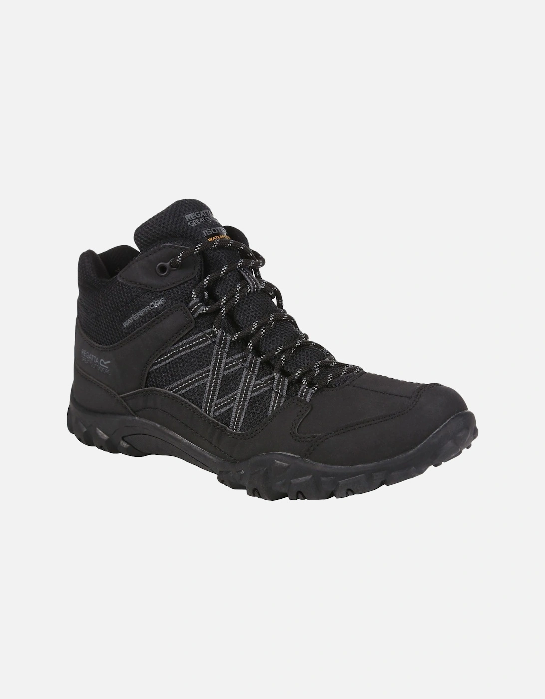 Mens Edgepoint Waterproof Walking Boots - Black, 5 of 4
