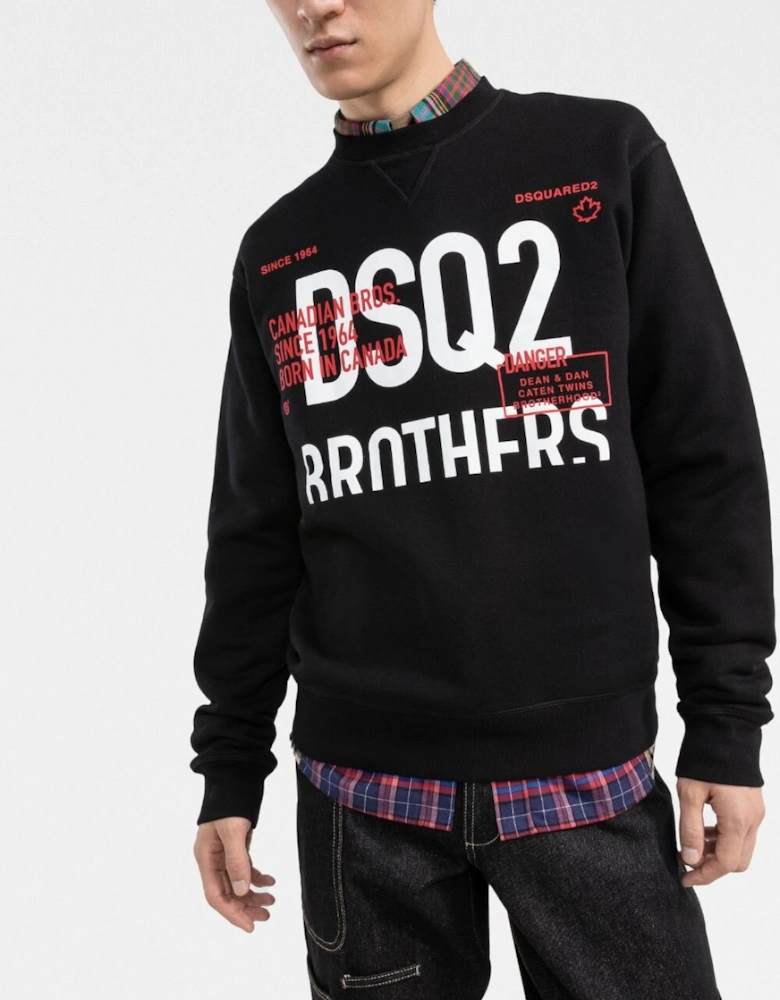 DSQ2 Brothers Sweatshirt Black