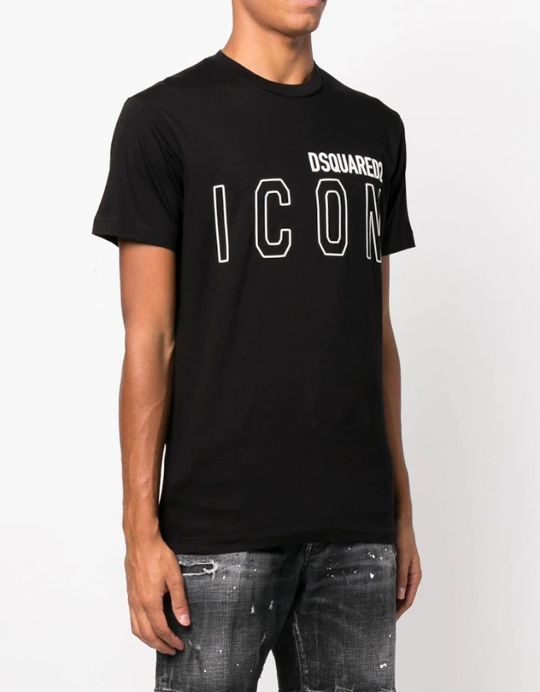 Icon Outline T-shirt in Black