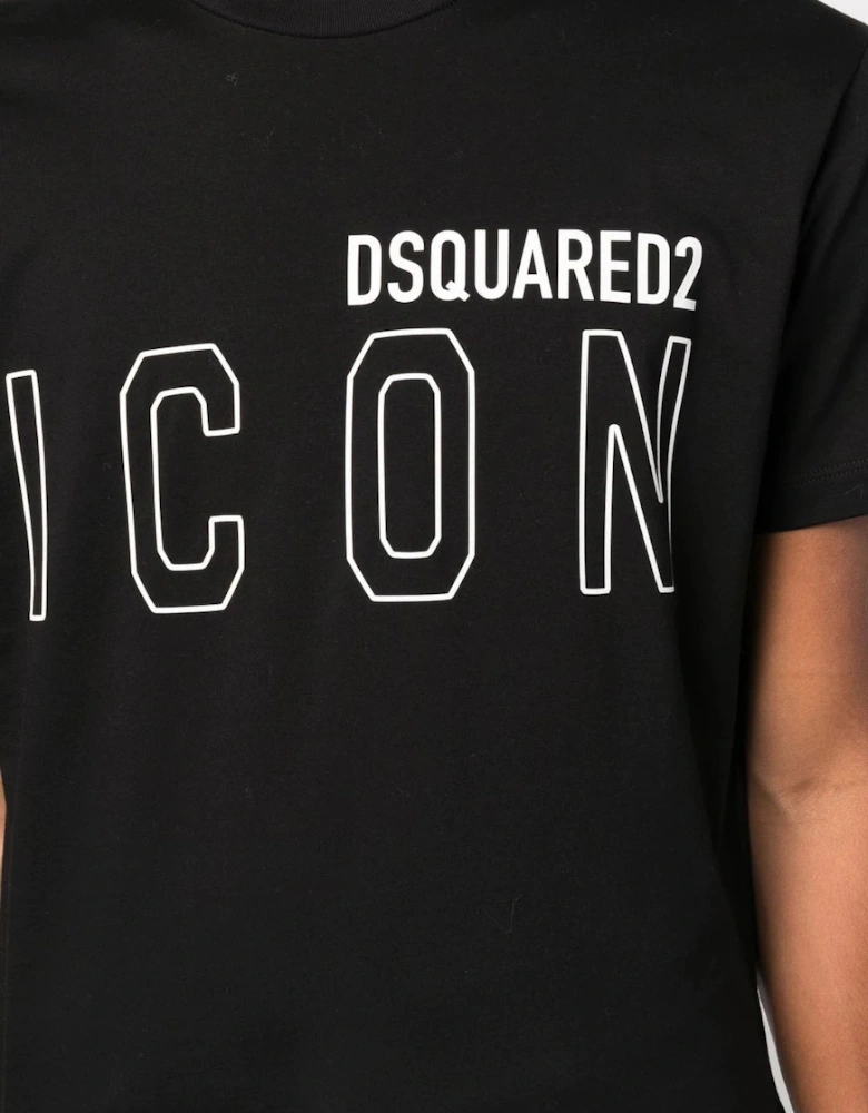 Icon Outline T-shirt in Black