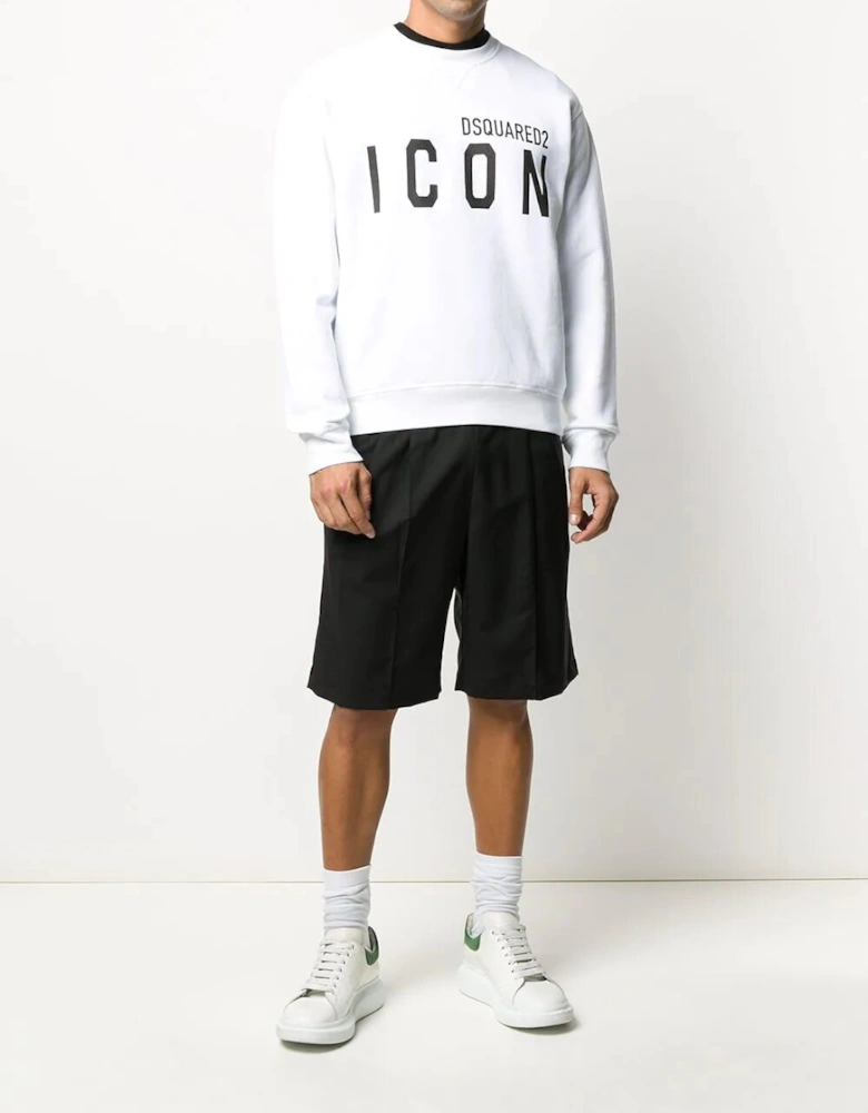Icon Logo Sweatshirt White