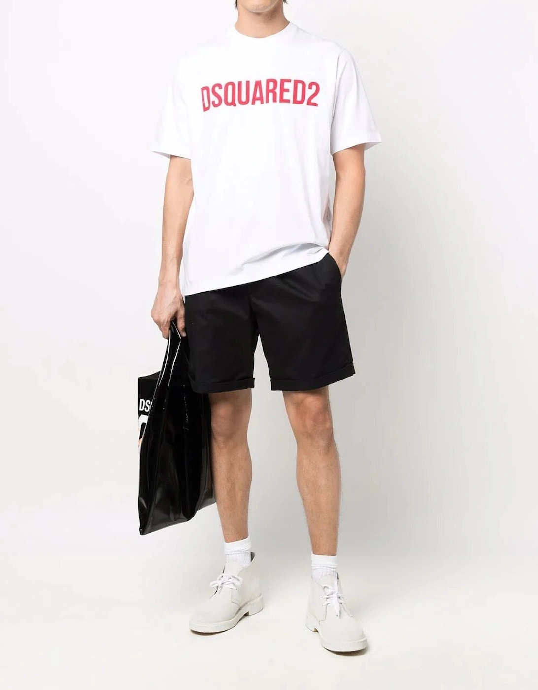 Slouch Logo-print T-shirt in White