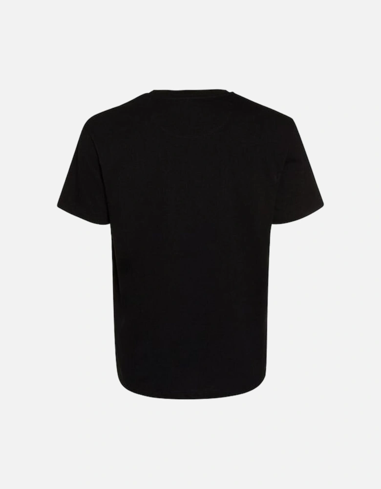 Black Logo Print Cotton Jersey T-shirt