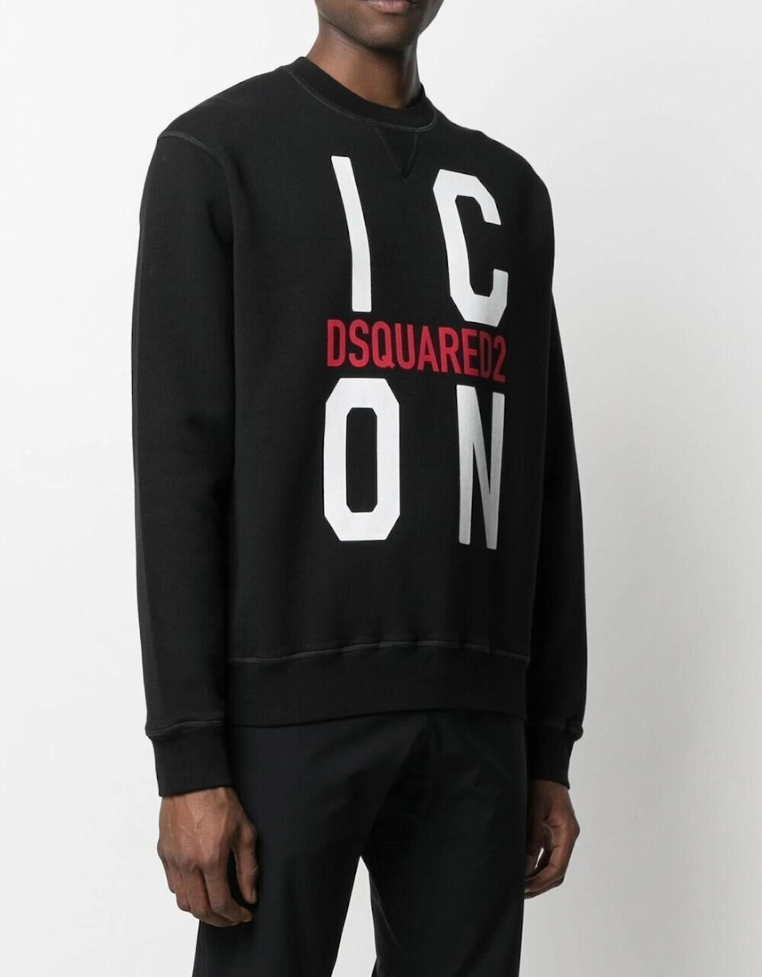Icon-print Sweatshirt Black