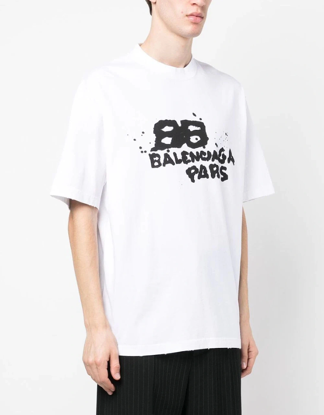 Hand Drawn BB Icon Logo T-Shirt in White