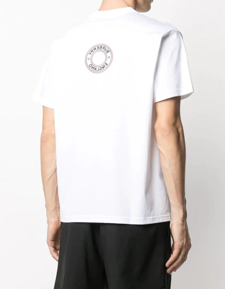 Archway Embroidery Circle Logo T-shirt in White