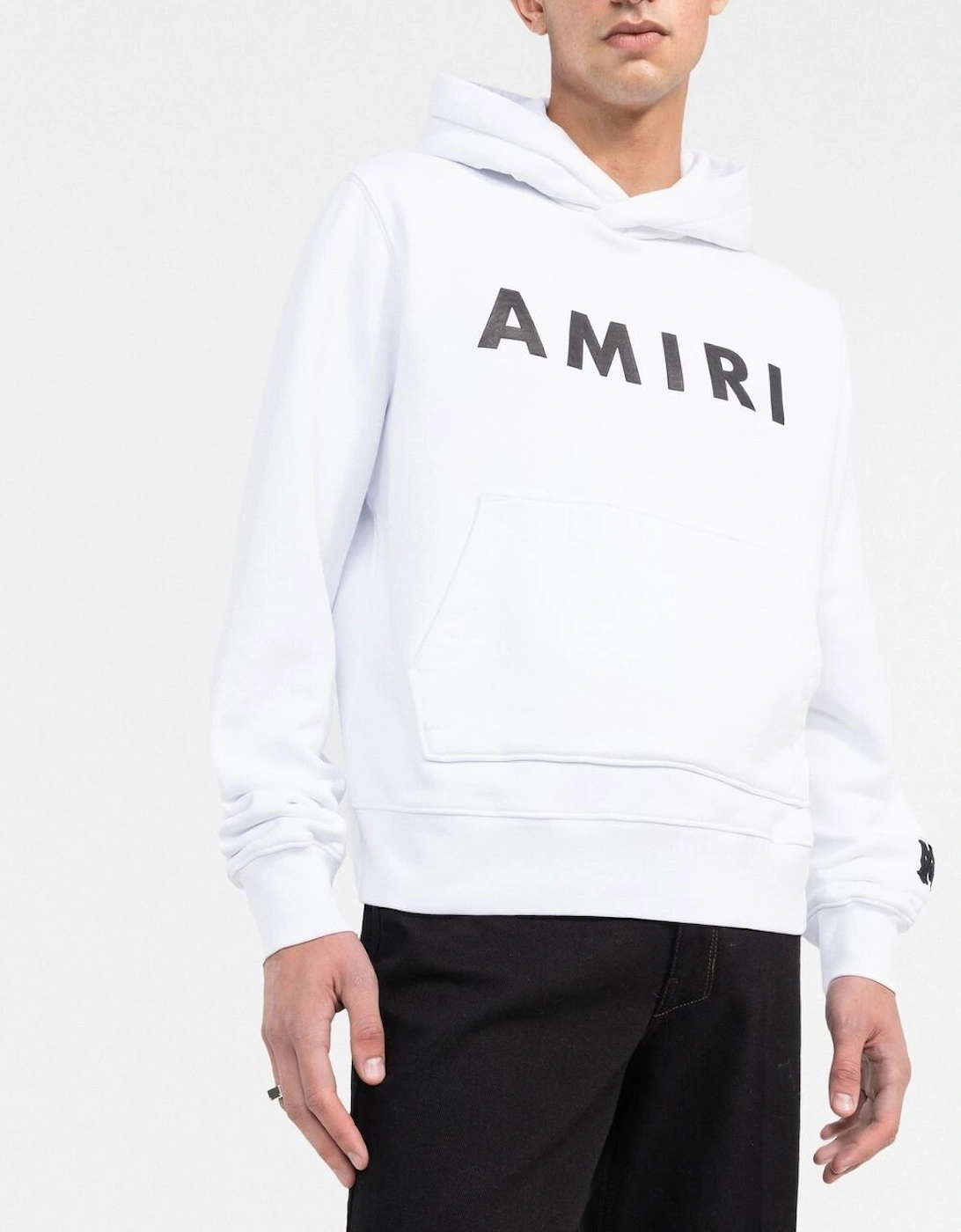 Logo-Detailed Cotton-Jersey Hoodie in White