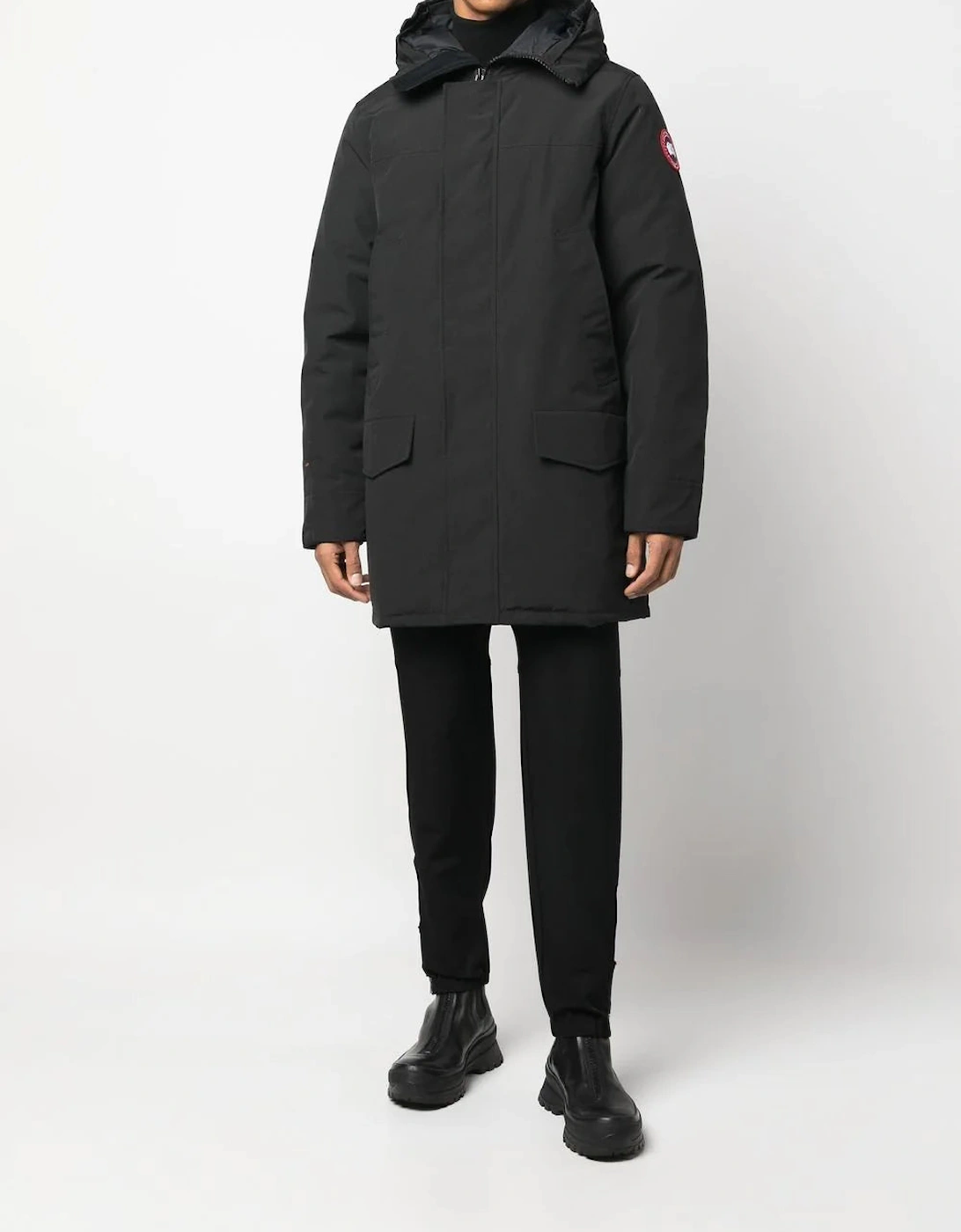 Langford Parka Coat in Black