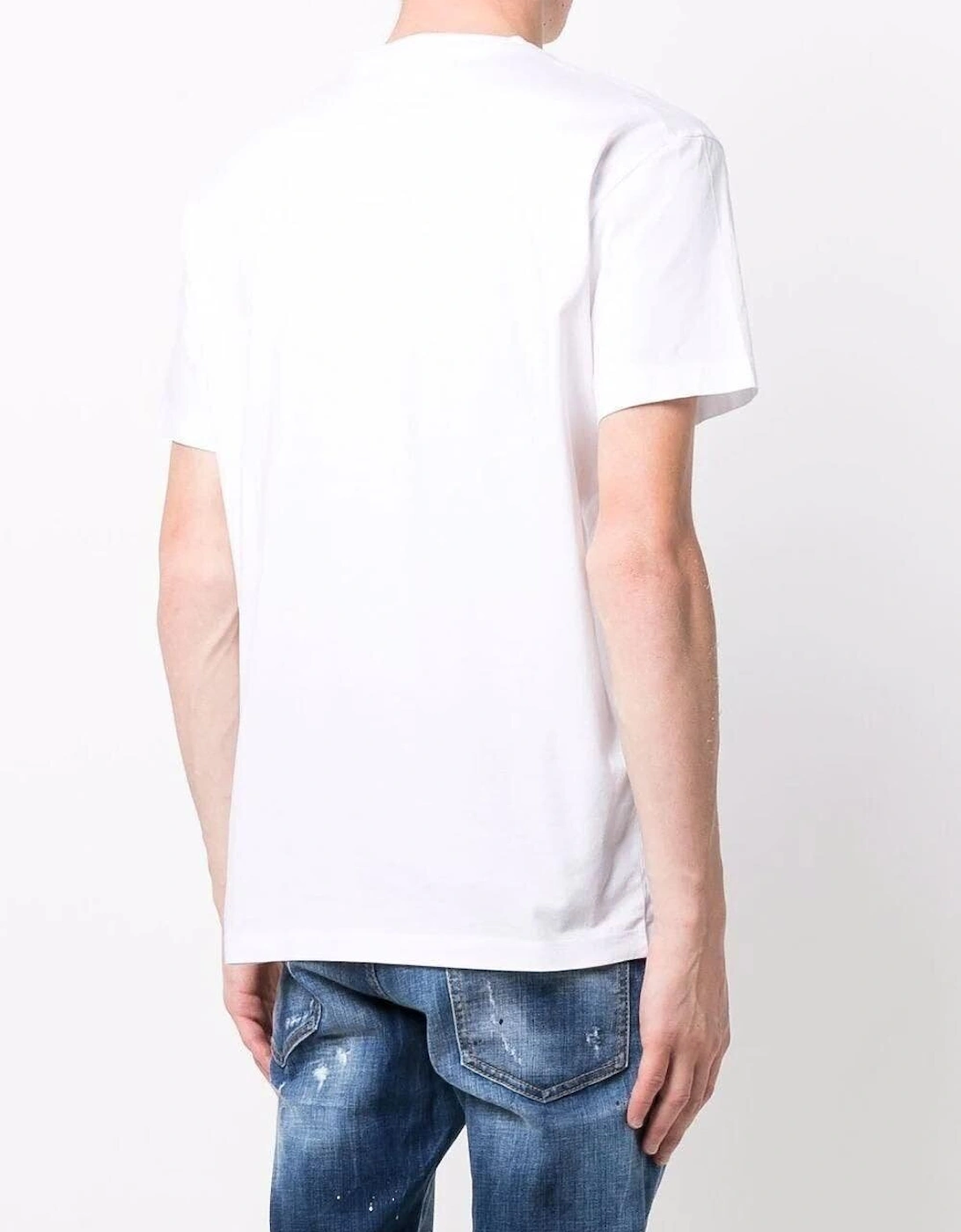 Slim Logo-print Short-sleeved White T-shirt