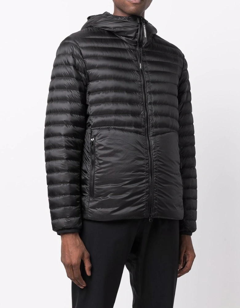 C.P. Company DD Shell Goggle Puffer Jacket in Black