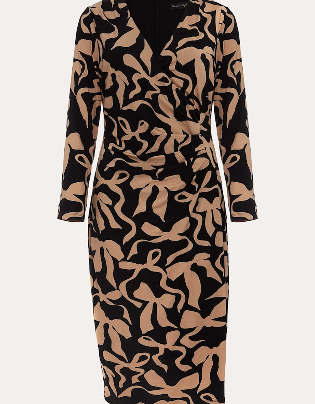 Brooke Jersey Bow Bodycon Midi Dress