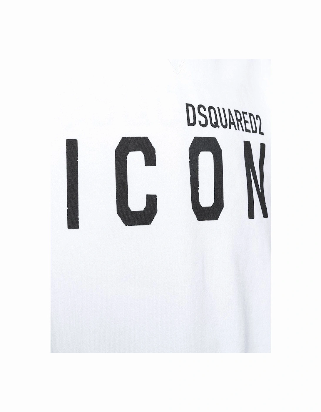 Icon Print Hoodie in White