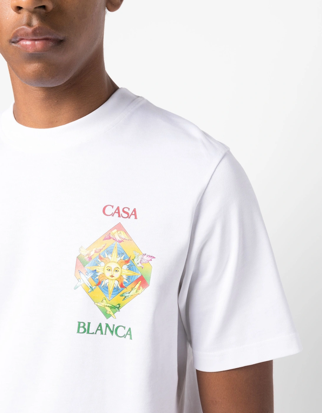 Les Elements Cotton T-shirt White