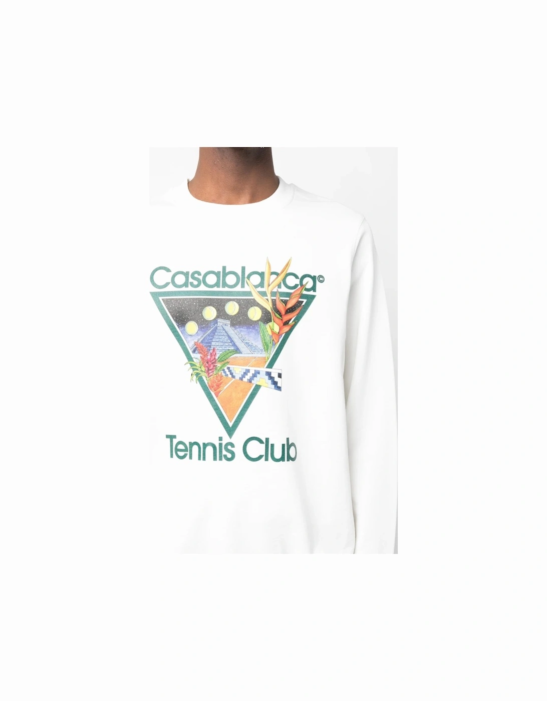 Tennis Club Icon Graphic-print Sweatshirt White