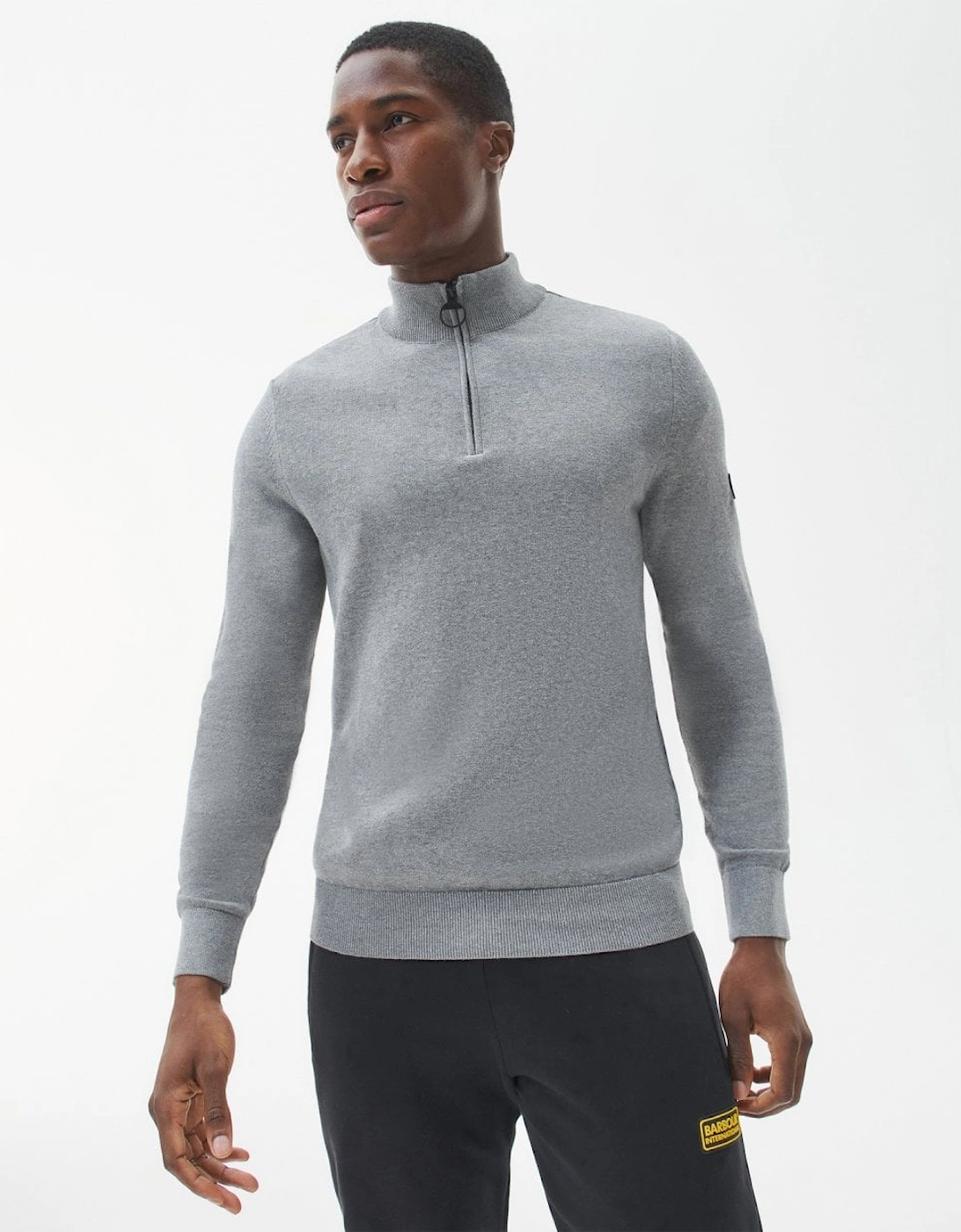 Cotton Mens Half Zip Sweatshirt, 8 of 7