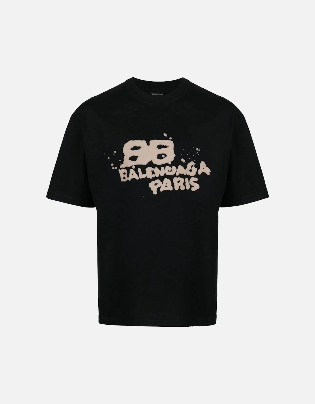 Hand Draw BB Icon Logo T-Shirt in Black, 6 of 5
