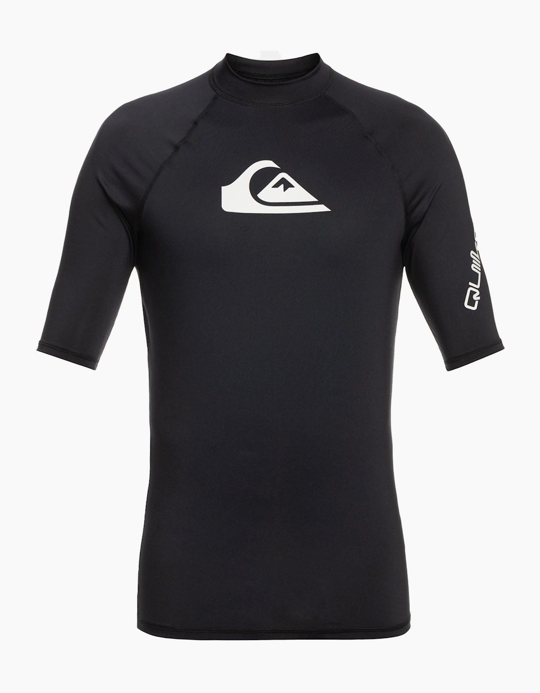 Quiksilver Men's Quiksilver Mens All Time UPF 50 Rash Vest - Black/Grey