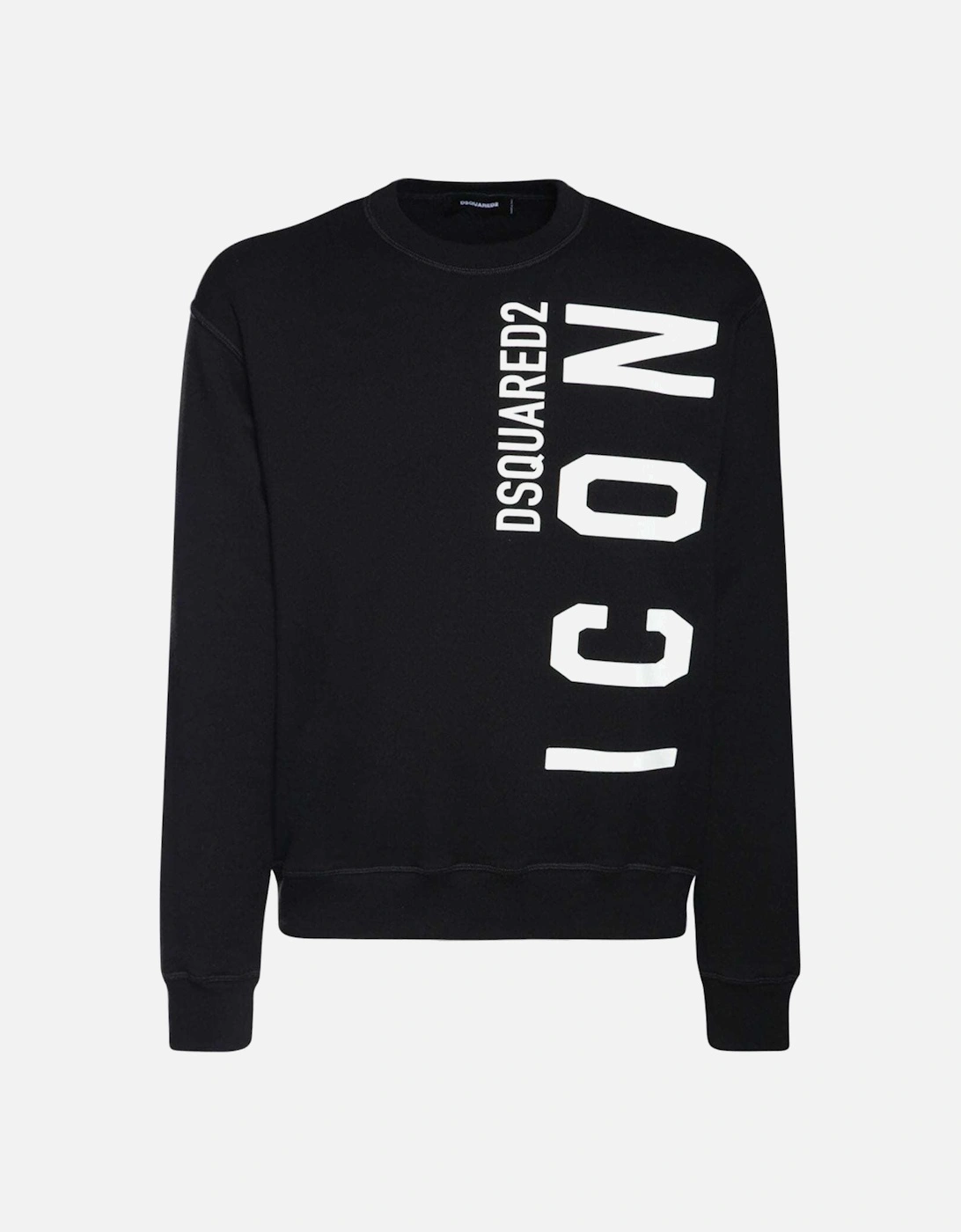 Vertical Icon Print Jersey Sweatshirt Black, 5 of 4