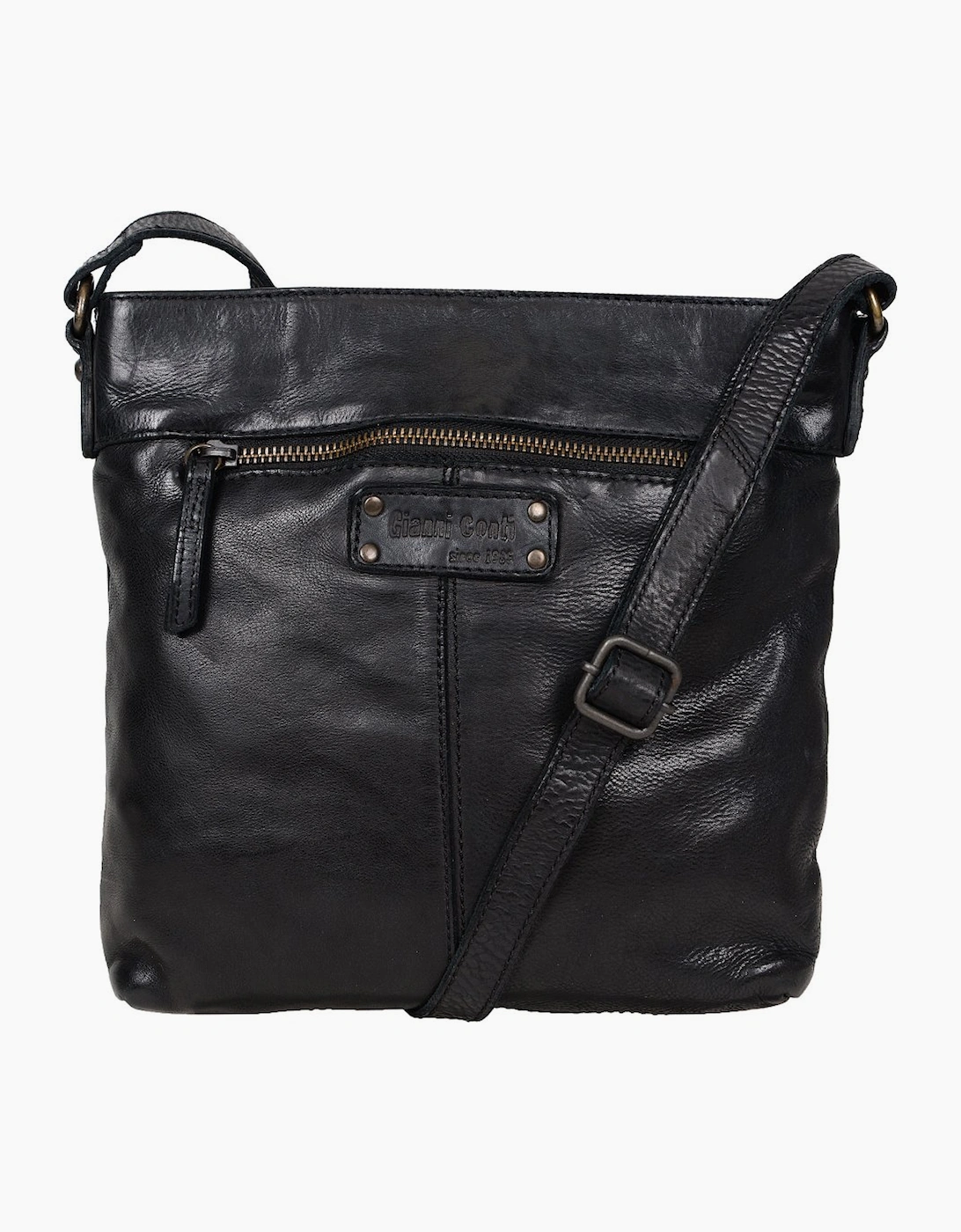 Gianni Conti Women's Lucca Womens Messenger Handbag - Black - Size: ONE size