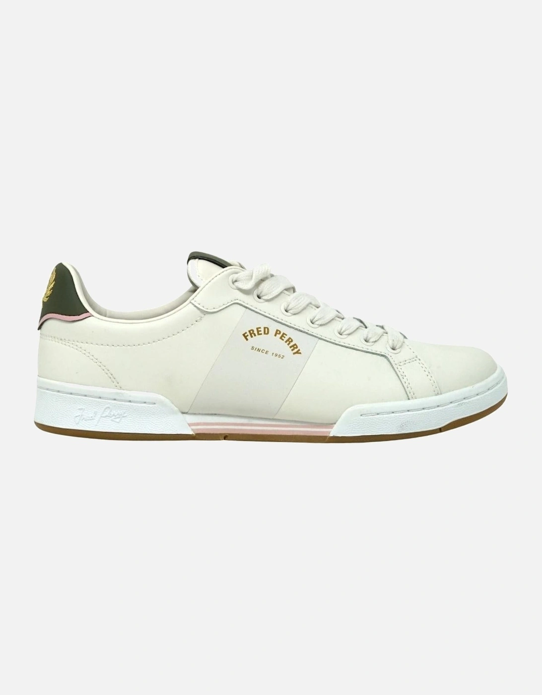 B1255 349 White Leather Trainers, 5 of 4