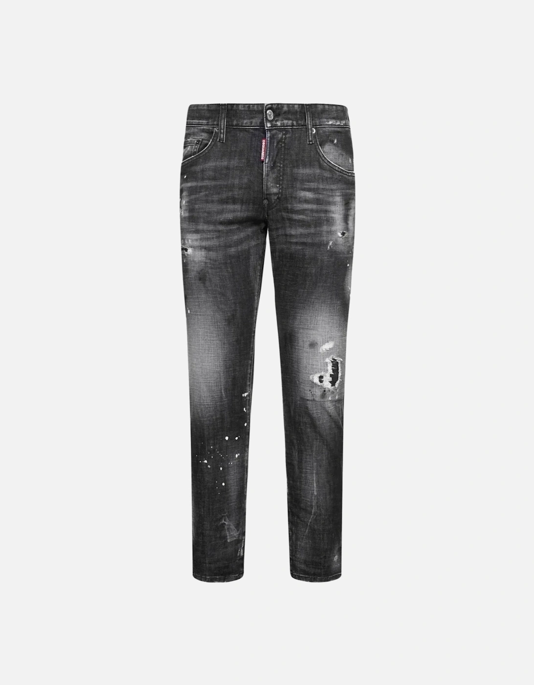 Ripped Knee Wash Cool Guy Jeans in Black, 5 of 4