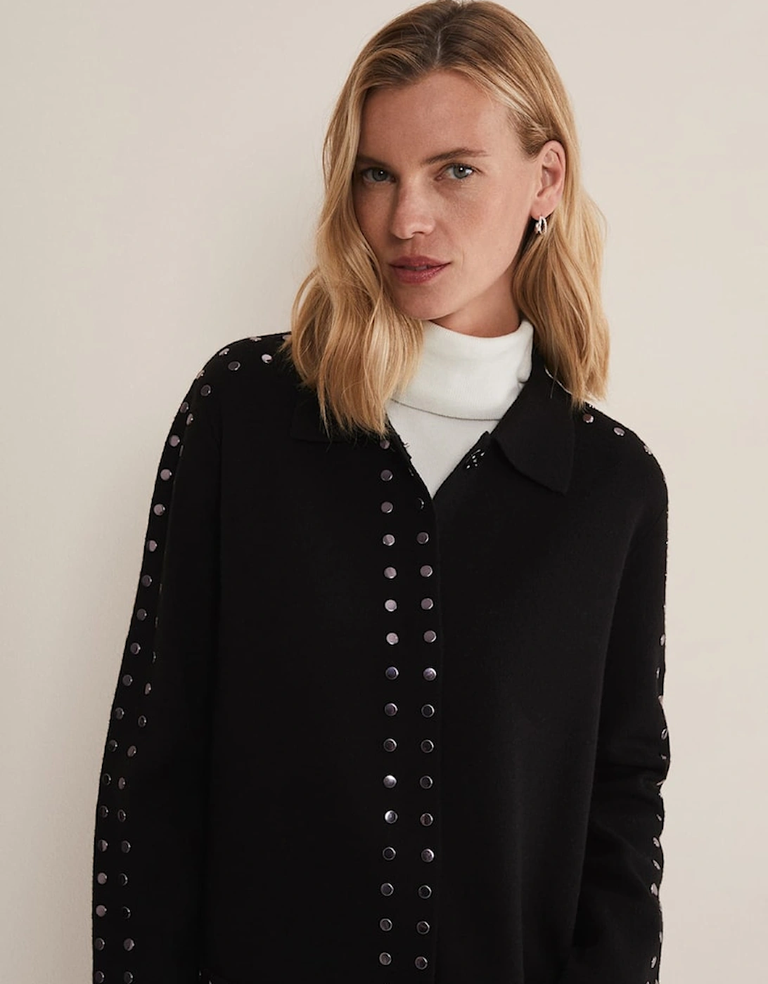 Cassidy Black Knitted Coat