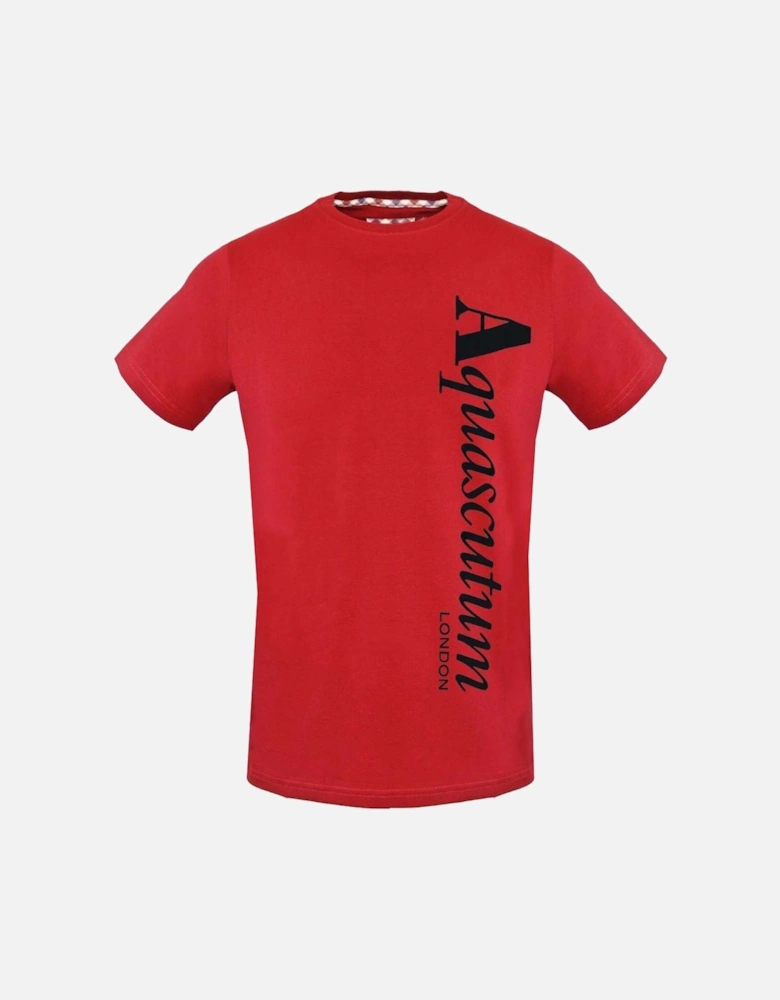 Vertical Logo Red T-Shirt
