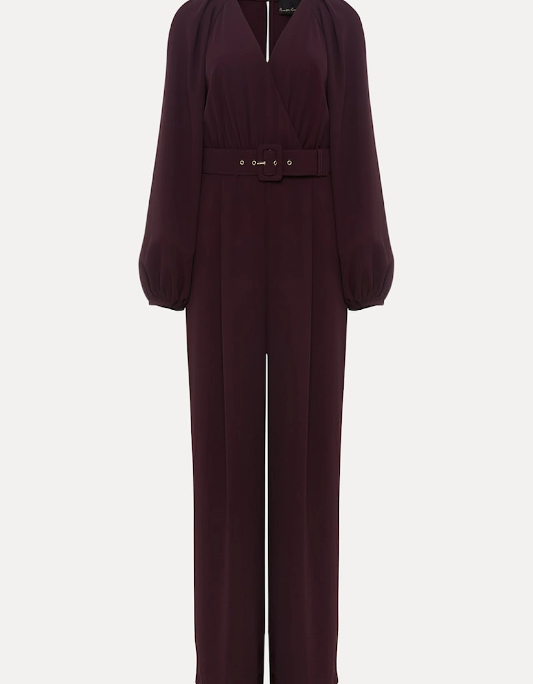 Angelina Burgundy Wide Leg Jumpsuit