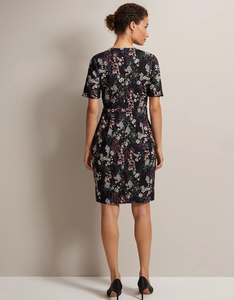 Keshia Floral Embroidered Mini Dress