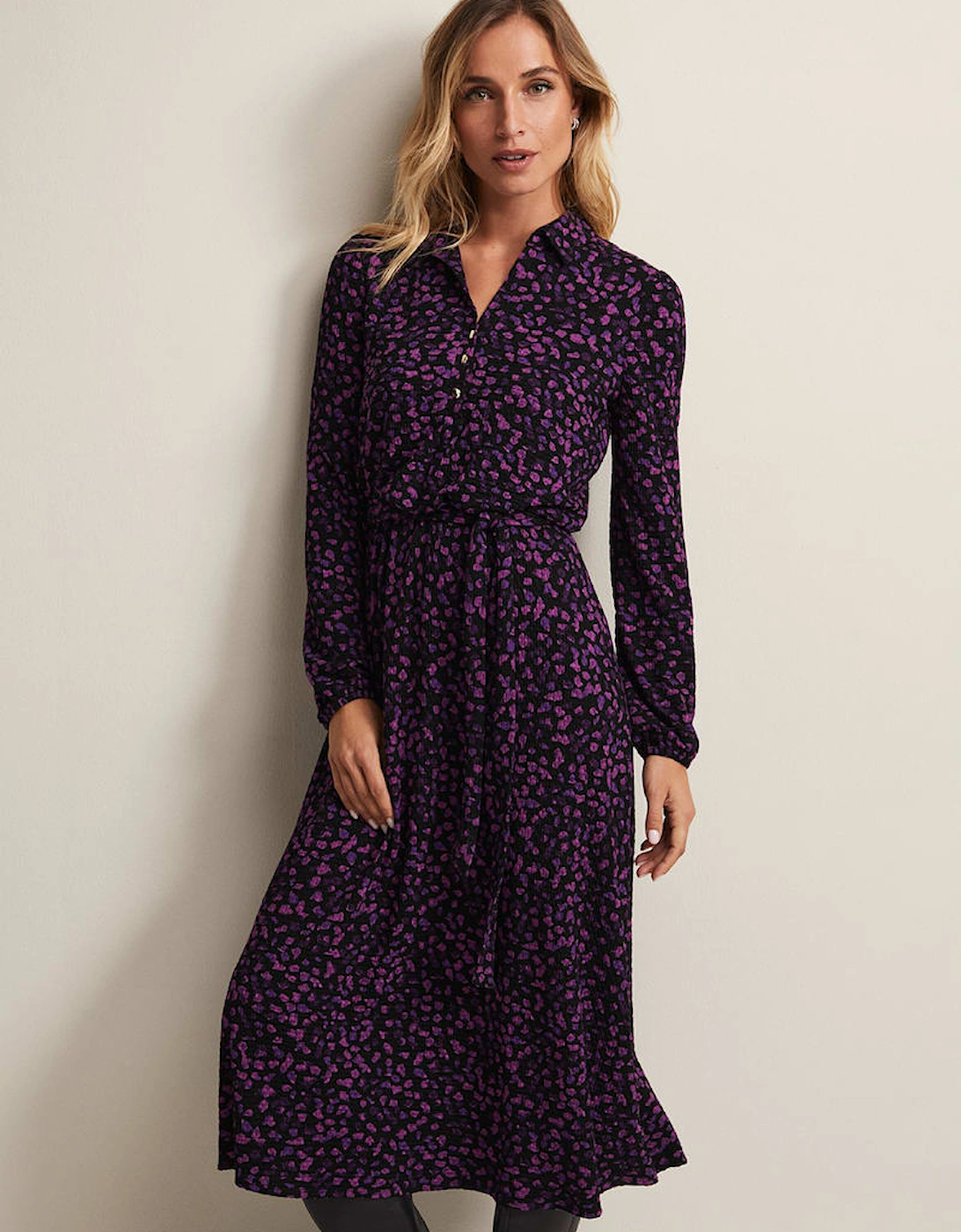 Loretta Floral Midi Dress, 2 of 1