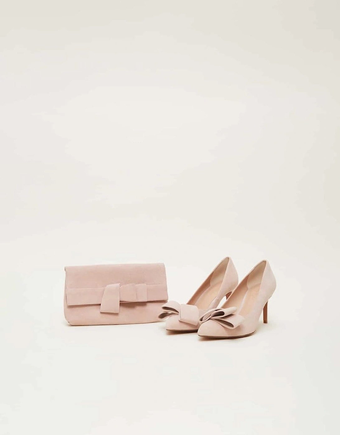 Suede Bow Front Court Shoe