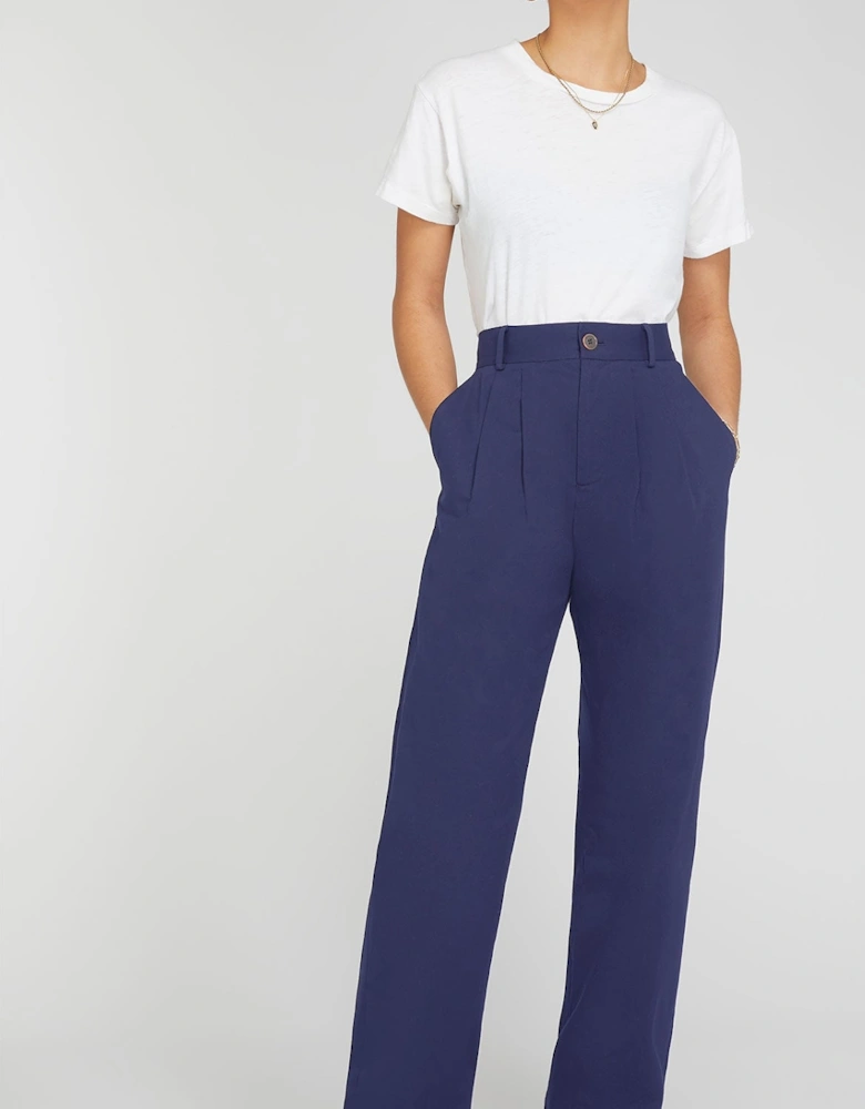 Cinnamon Relaxed Trousers in Navy