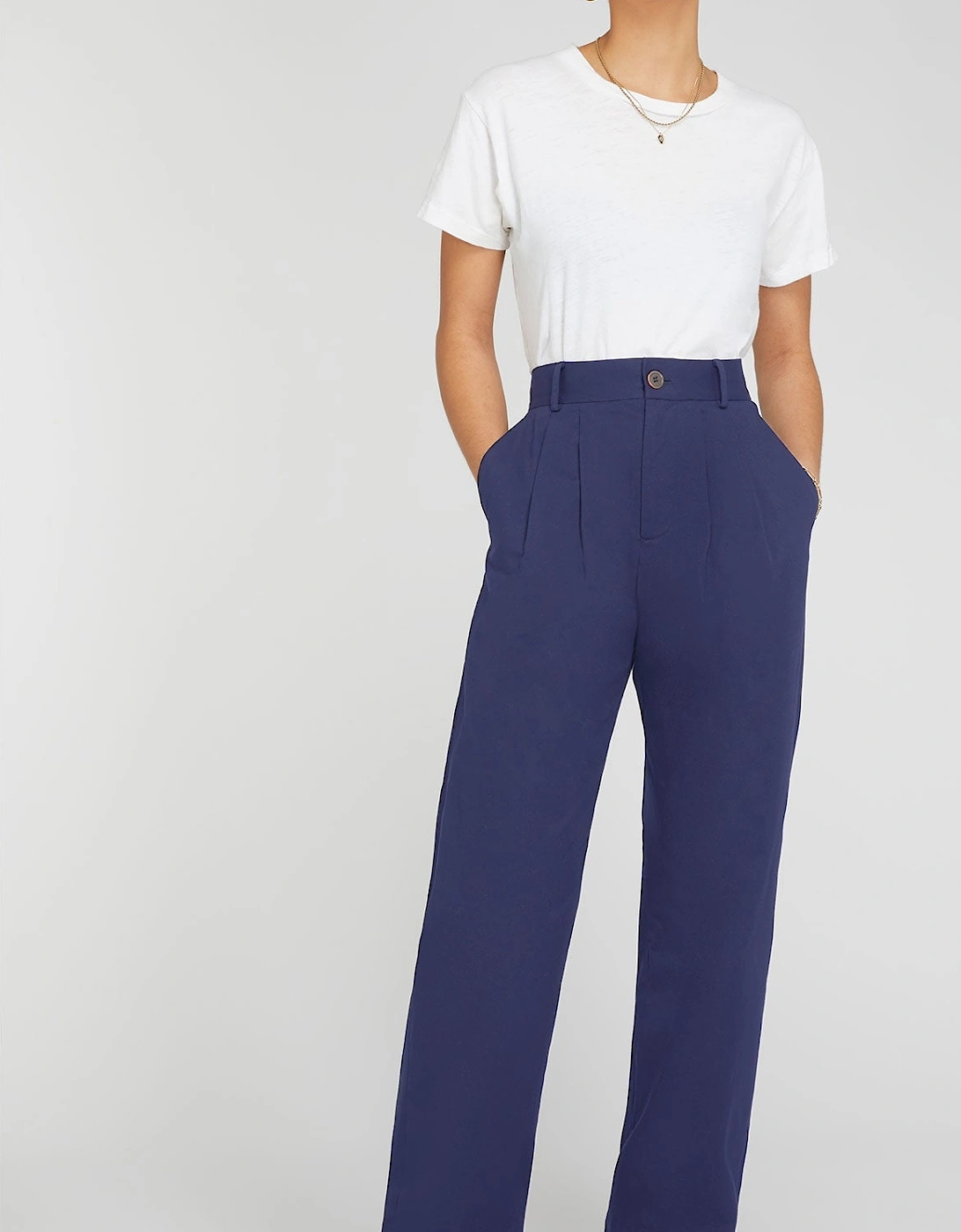 Cinnamon Relaxed Trousers in Navy, 5 of 4