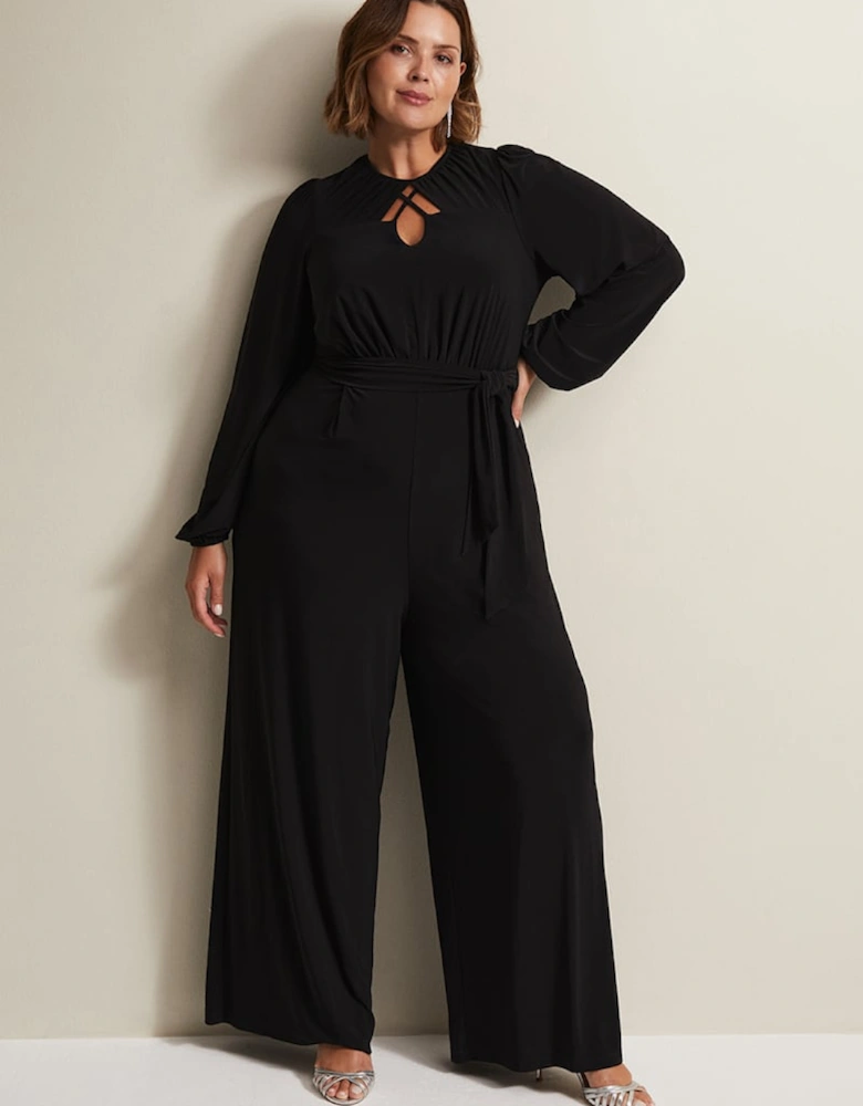 Janece Black Wide Leg Jumpsuit