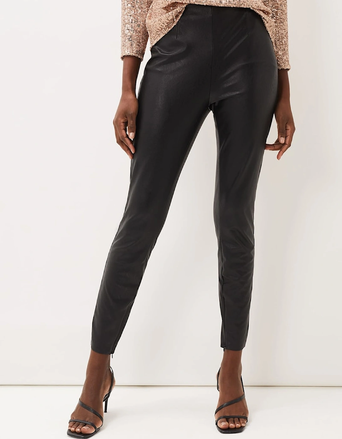 Amina Faux Leather Jegging