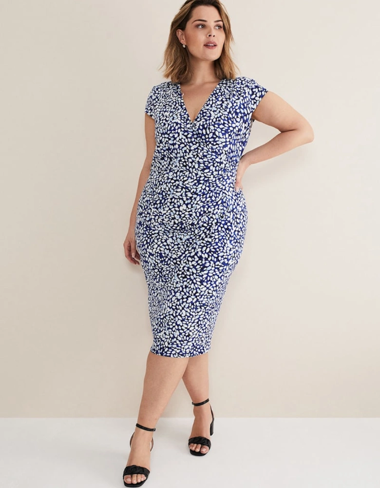 Brooke Printed Wrap Dress