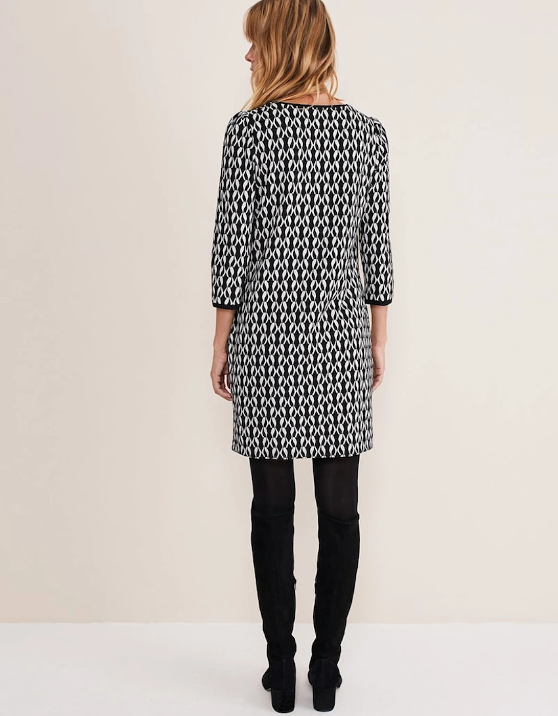 Katrine Geo Jacquard Dress