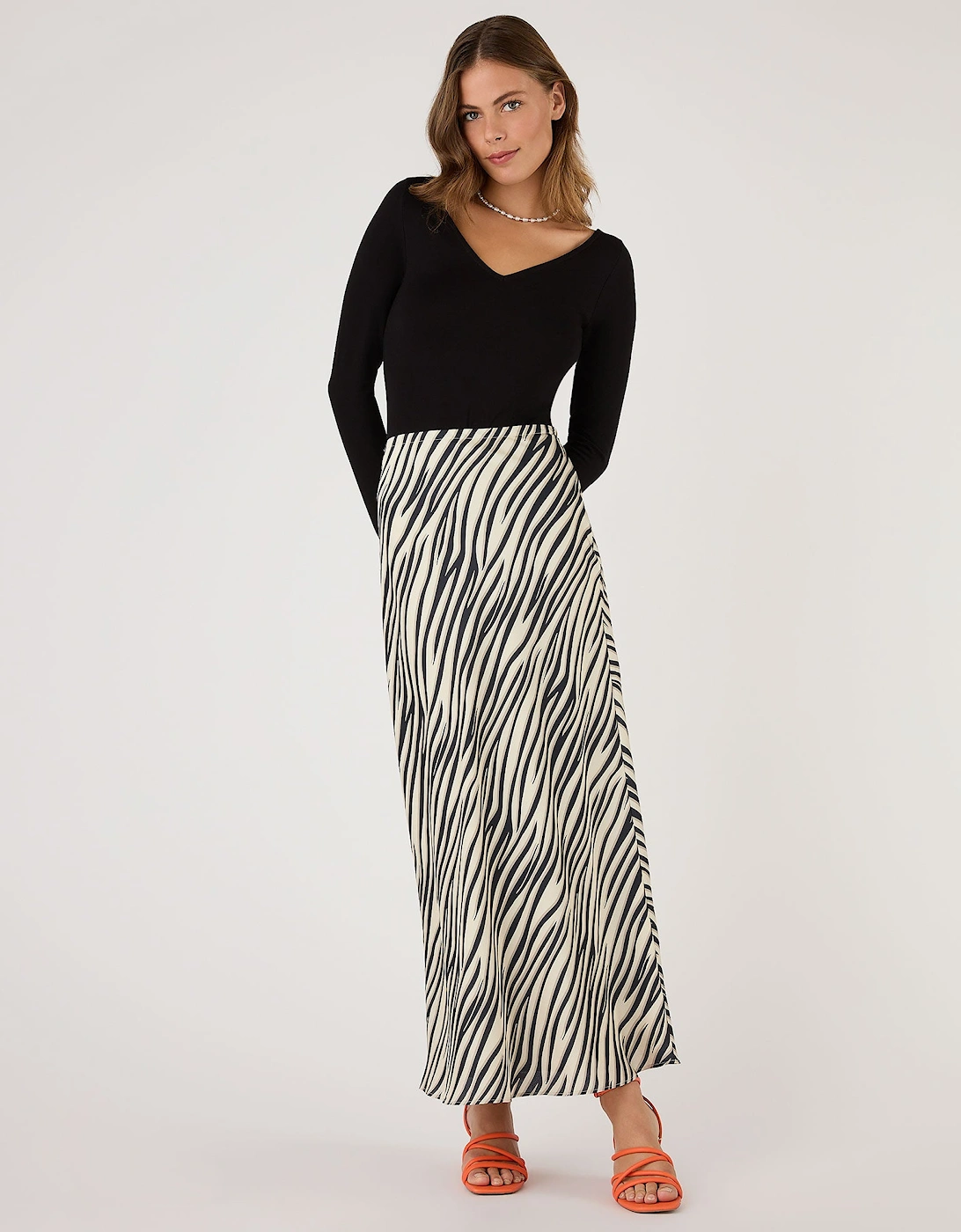 Stella Skirt in Beige Zebra, 6 of 5