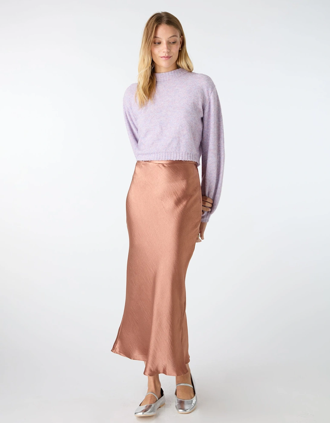 Rosalie High Neck Jumper in Lilac, 6 of 5