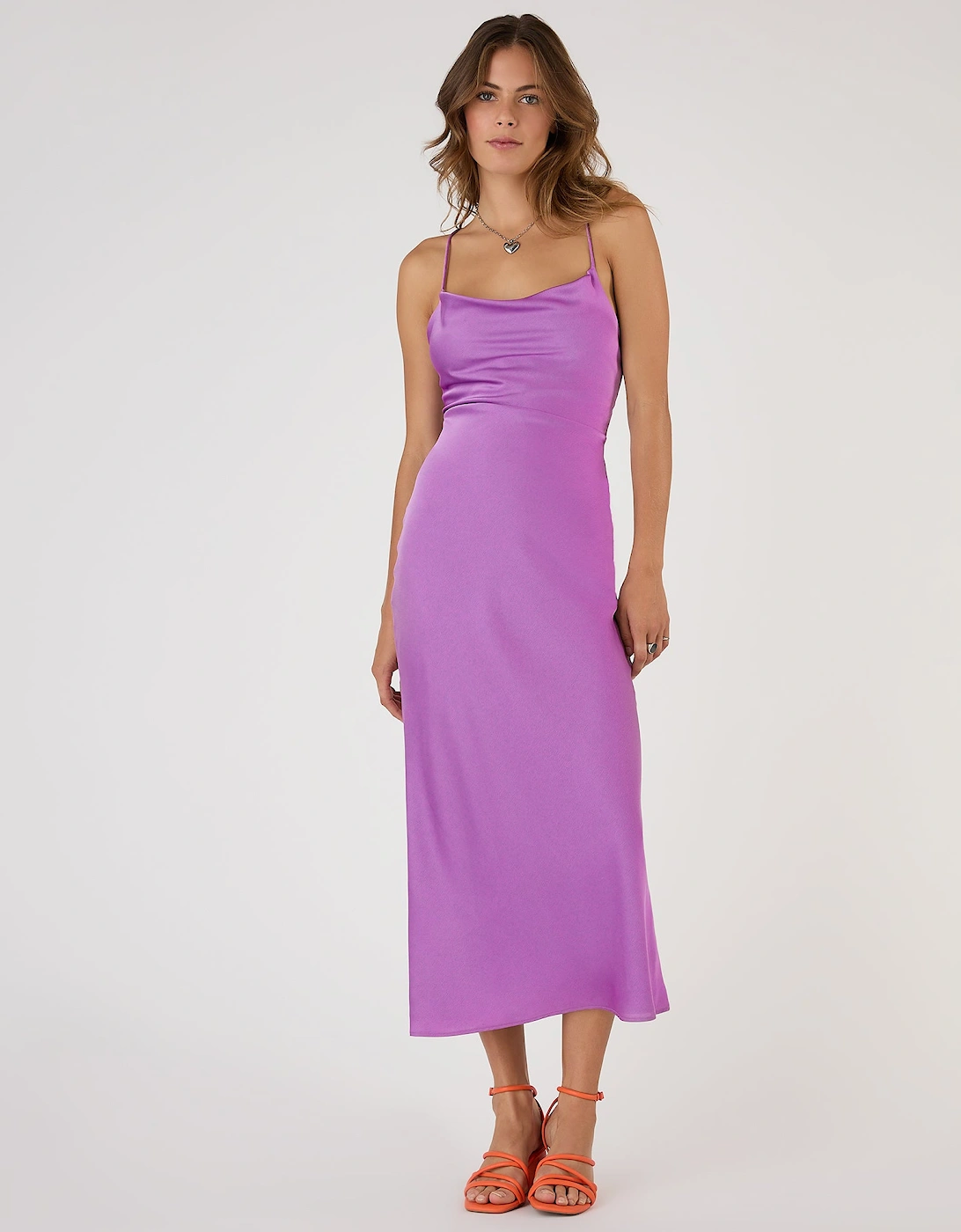 Riviera Midi Dress in Purple, 7 of 6