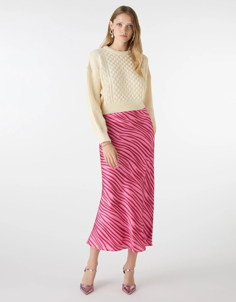 Stella Skirt in Pink Zebra