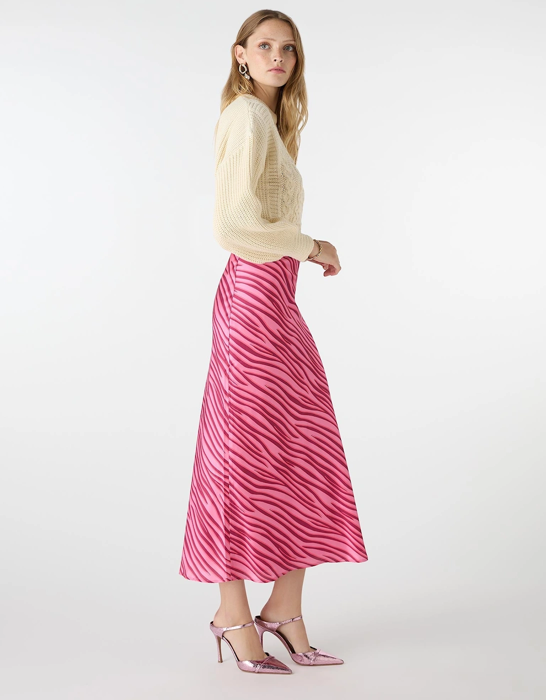 Stella Skirt in Pink Zebra