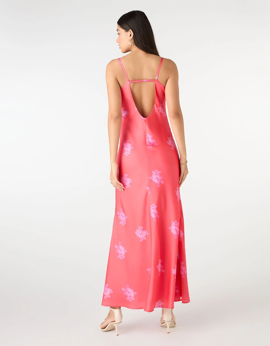 Libra Maxi Dress in Pink Print